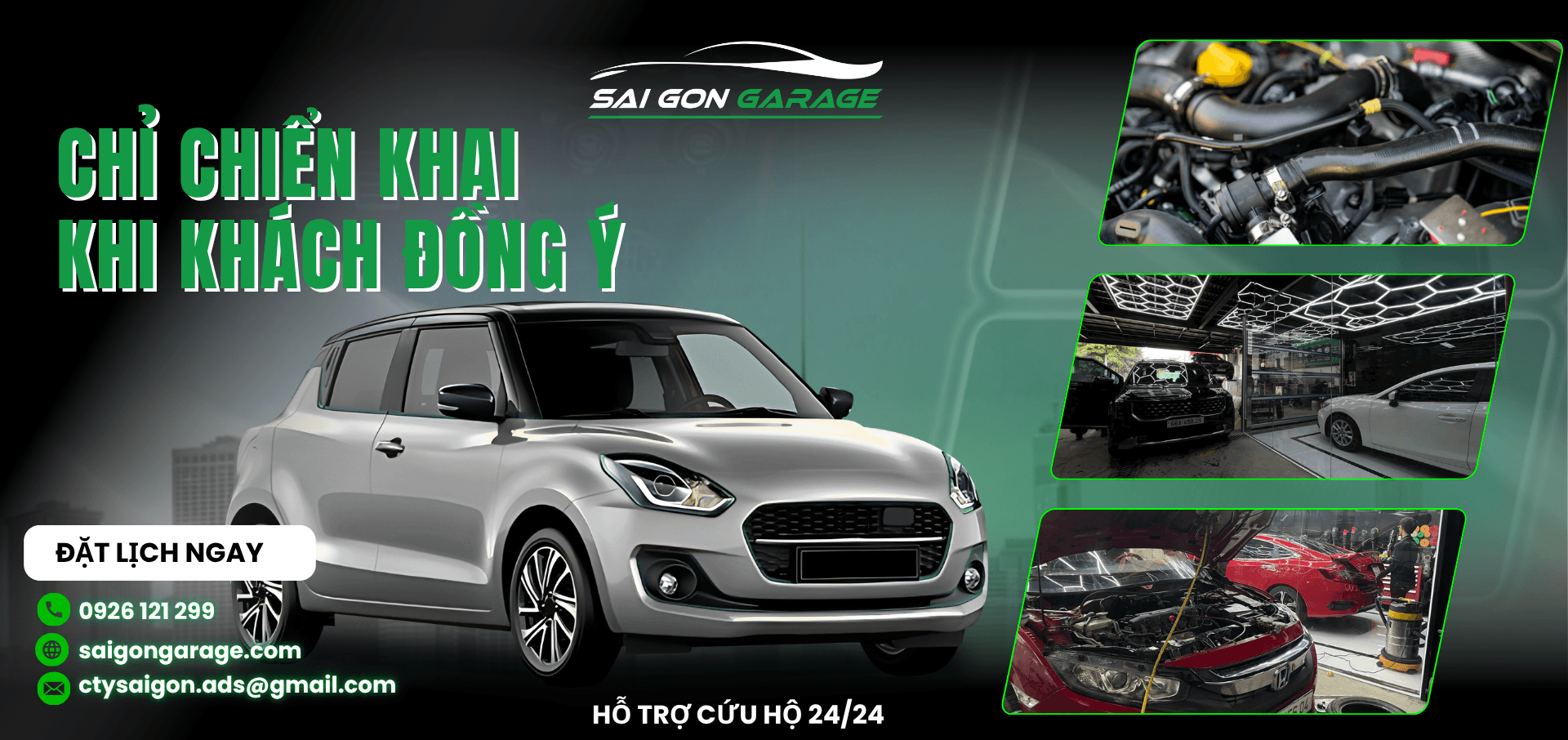 Sài Gòn Garage - Quy trình minh bạch, chỉ triển khai khi khách đồng ý